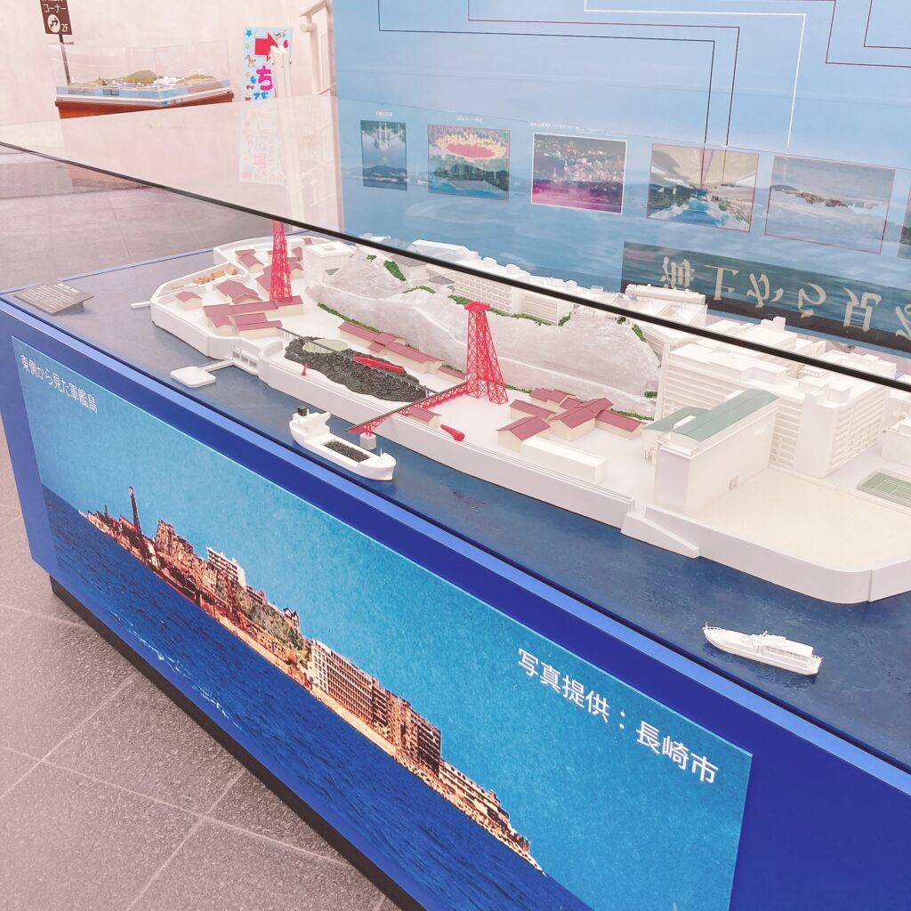 軍艦島のパノラマ