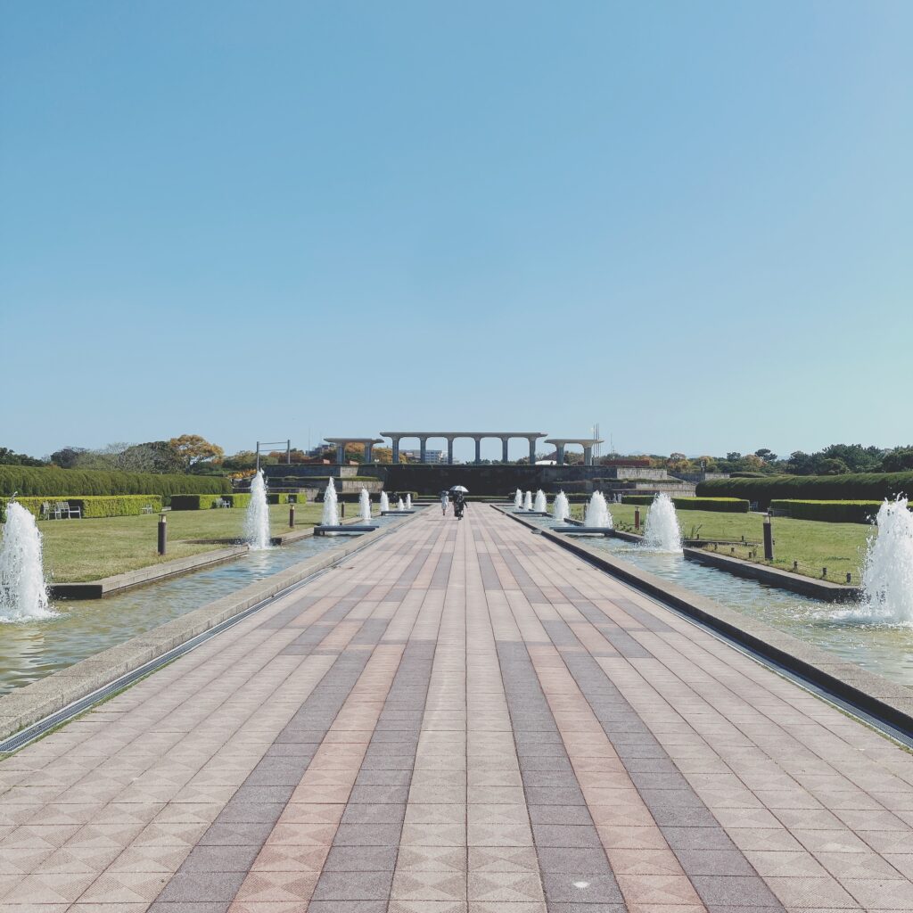 海の中道海浜公園の小道